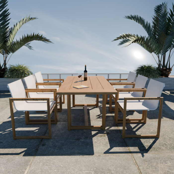 Middleton 6 Seater Teak Wood Garden Dining Set