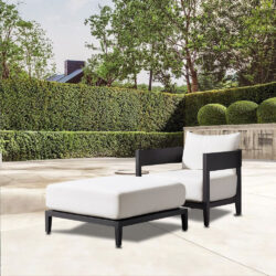Hinskey Luxury Aluminium Garden Sun Lounger