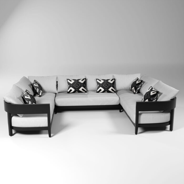Hinskey Luxury 8 Seater Garden Sofa Set - Image 4
