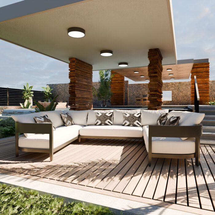 Hinskey Luxury 8 Seater Garden Sofa Set