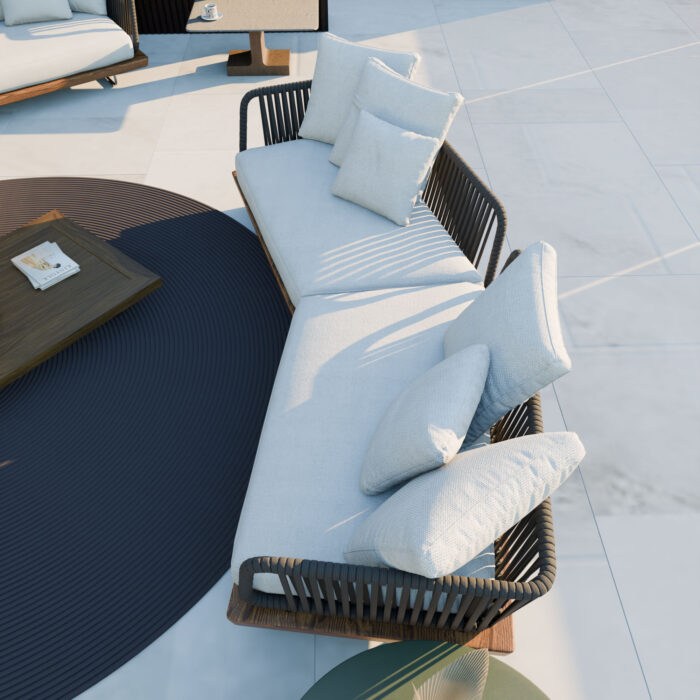 Mortimer Luxury 6 Seaters Garden Sofa Set - Image 2