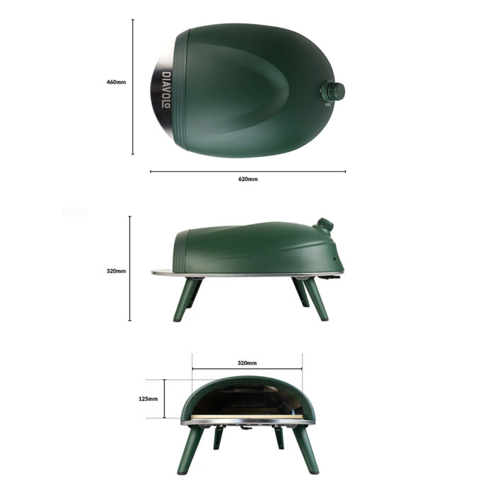 Delivita - Diavolo Gas-Fired Oven - Green - Image 10