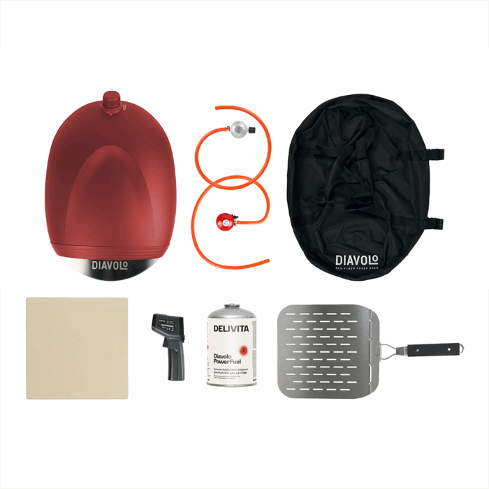 Delivita - Diavolo Gas-Fired Oven - Red - Image 2