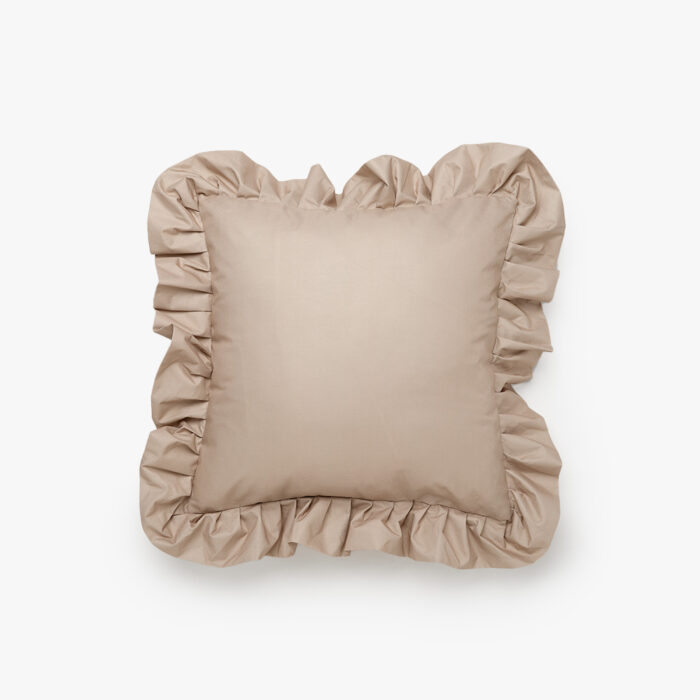 Garden Glory Luxury Outdoor Ruffle Pillows - Beige