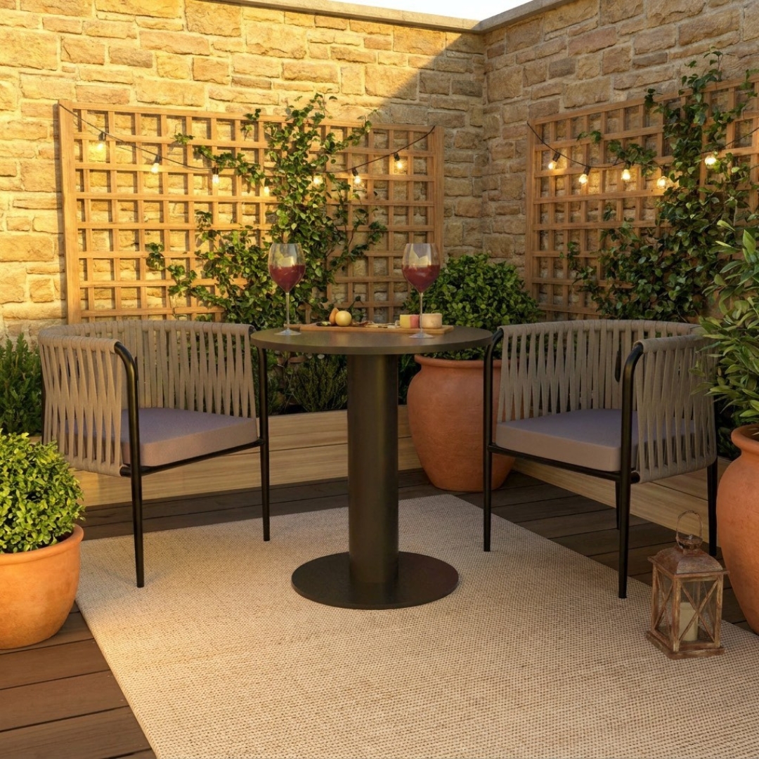 Clifford Luxury 2 Seater Garden Bistro Dining Set