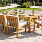 Shelley Luxury 8 Seater Teak Wood Garden Dining Set