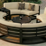 Marlow Luxury 8 Seater Sectional Round Lounge Sofa Set