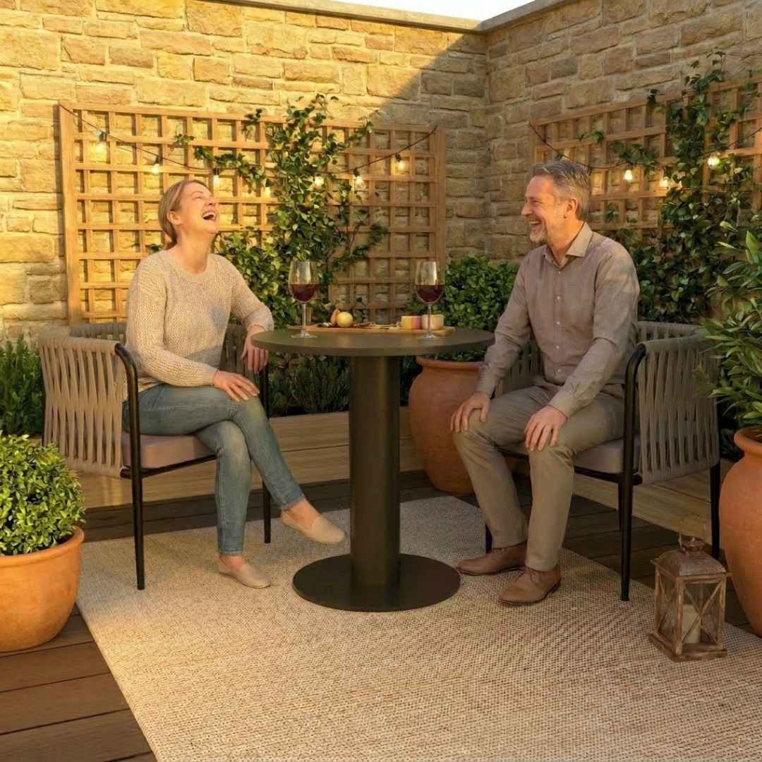 Clifford Luxury 2 Seater Garden Bistro Dining Set
