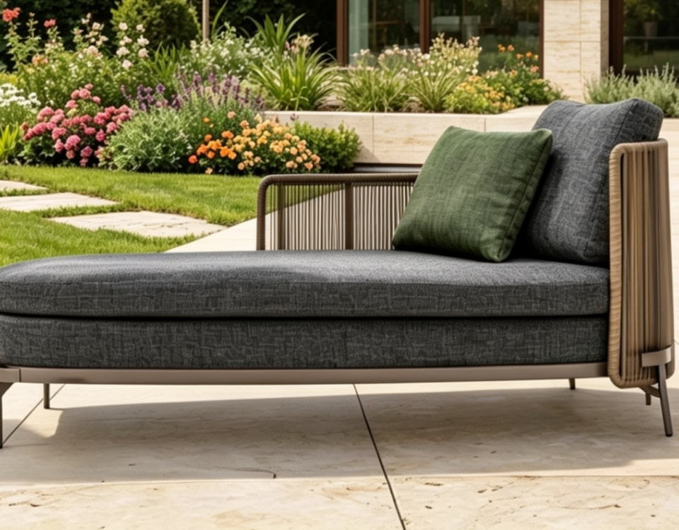 Allam Rattan Chaise Sun Lounger