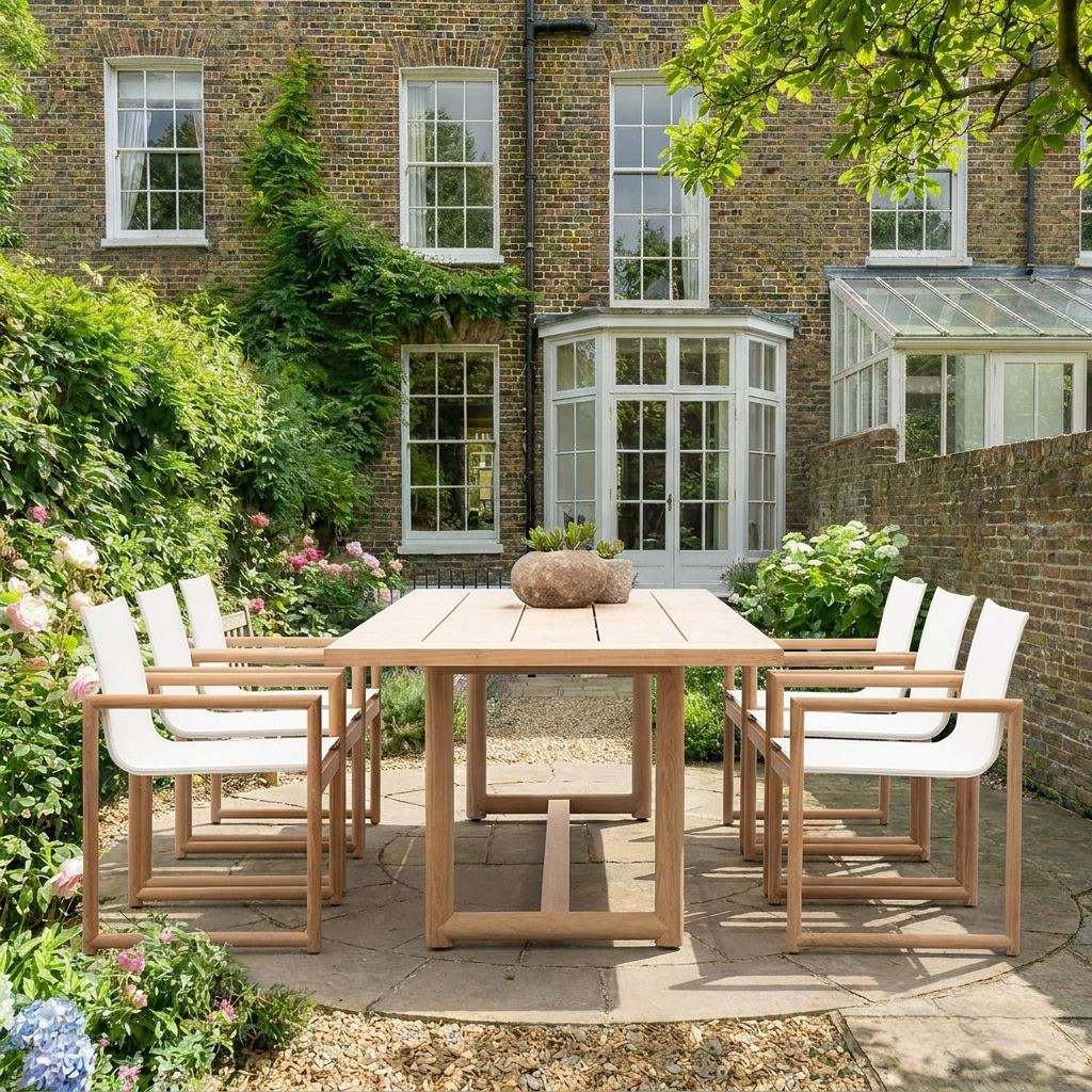 Middleton 6 Seater Teak Wood Garden Dining Set