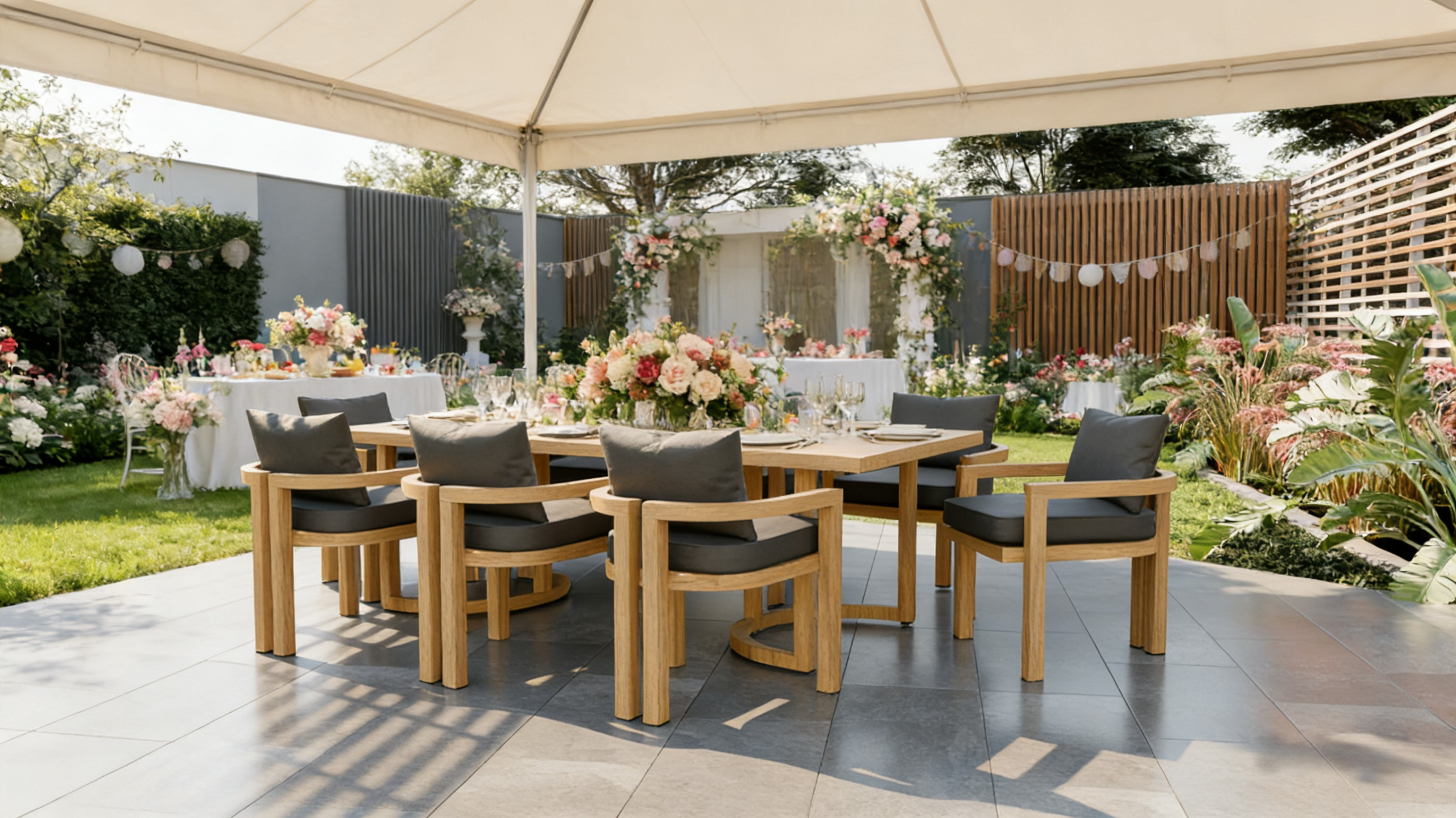 Ridgefield Luxury 8 Seater Teak Wood Garden Dining Set