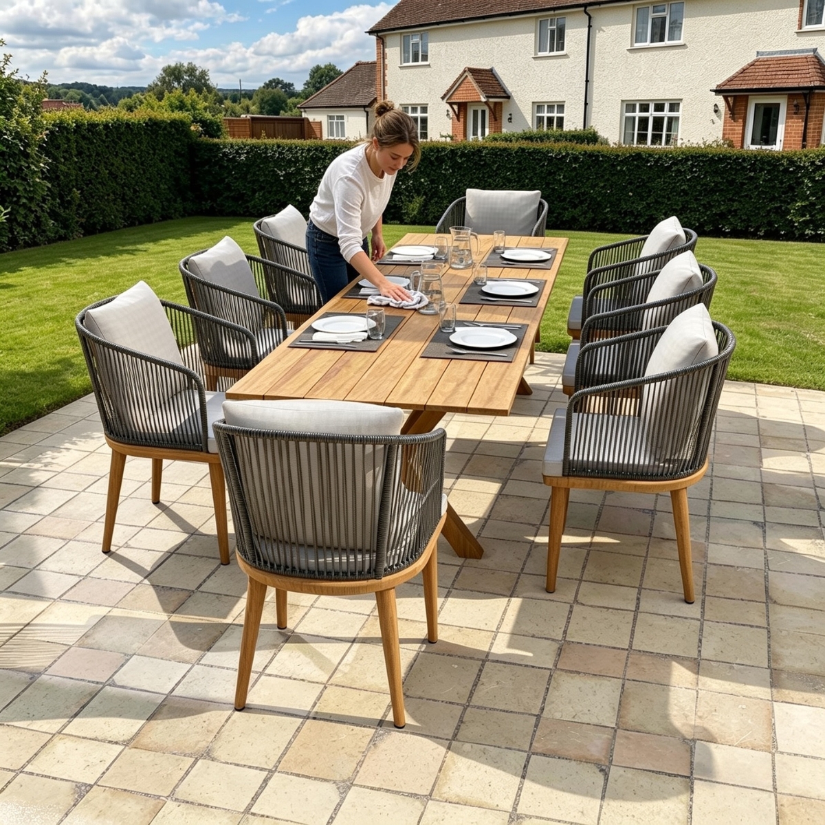 Dunsmore 8 Seater Luxury Garden Dining Set