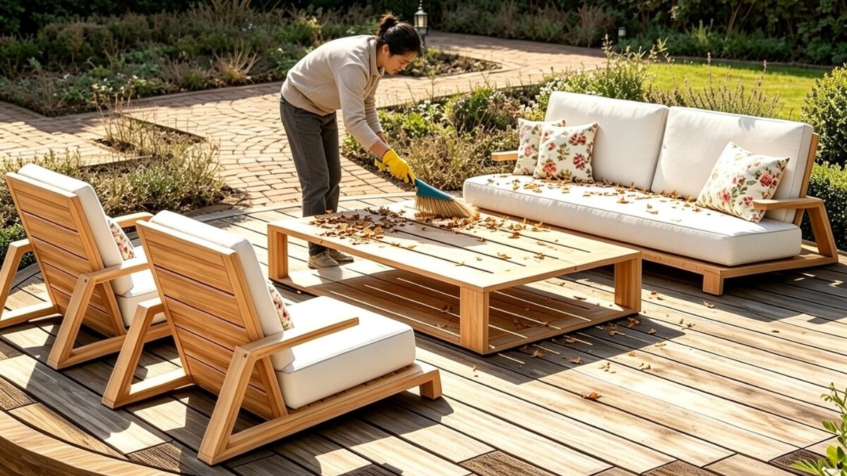 Chawley Sofa Set being cleaned